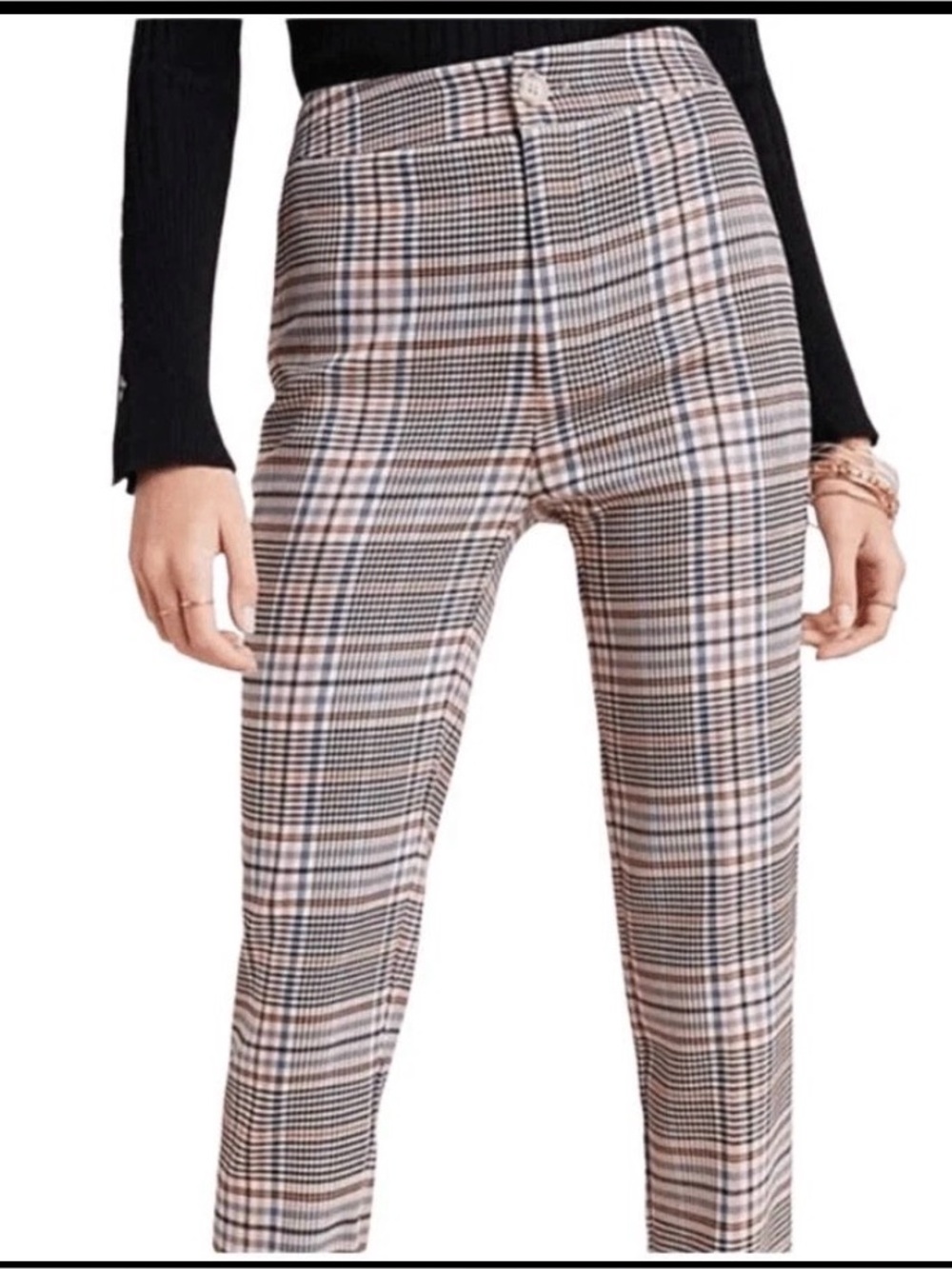 Anthropologie Malcolm Plaid Tapered Trousers